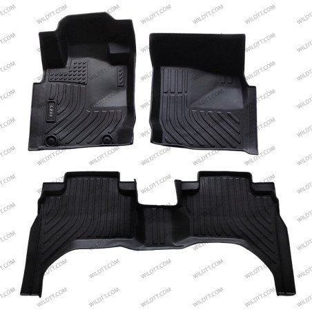 Floor Mats 3D Mitsubishi L200 DC 2015-2021 - WildTT