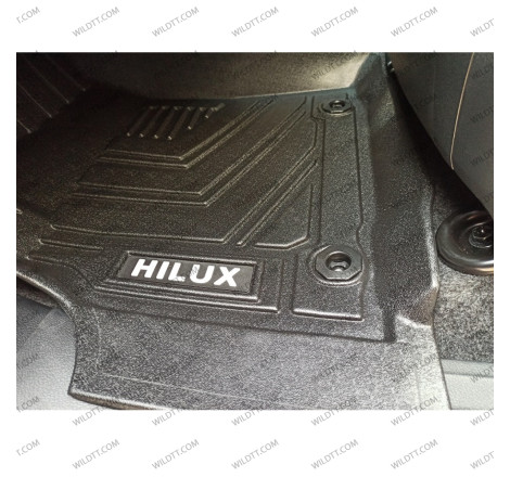 Tapetes 3D Toyota Hilux DC 2016+ - WildTT