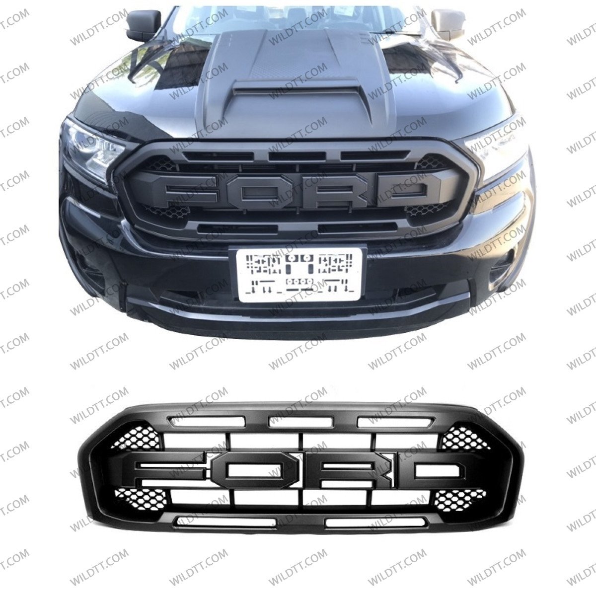 Radiator Grill "Raptor" Ford Ranger XLT/Limited 2019-2022 - WildTT