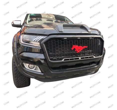 Kühlergrill "Mustang" Mit Leds Ford Ranger 2016-2019 - WildTT