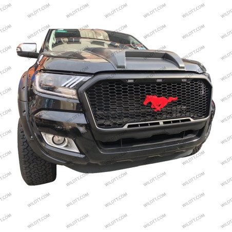 Kühlergrill "Mustang" Mit Leds Ford Ranger 2016-2019 - WildTT