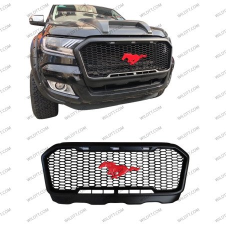 Parrilla Frontal "Mustang" C/ Leds Ford Ranger 2016-2019 - WildTT