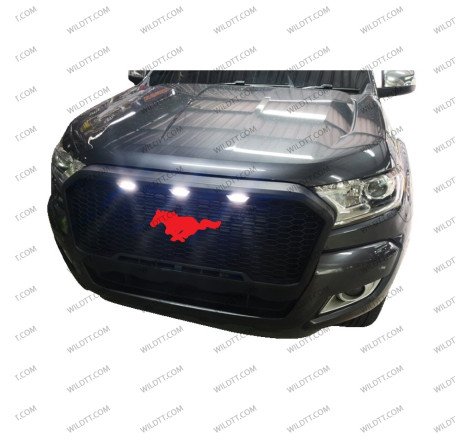 Radiator Grill "Mustang" W/ Leds Ford Ranger 2016-2019 - WildTT