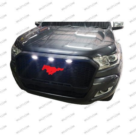 Radiator Grill "Mustang" W/ Leds Ford Ranger 2016-2019 - WildTT