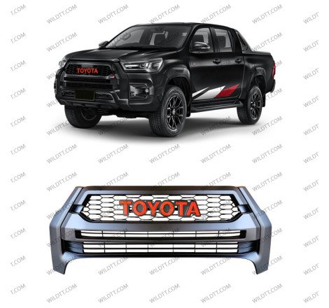 Griglia del Radiatore "GR Sport" Toyota Hilux Invincible 2021+ - WildTT