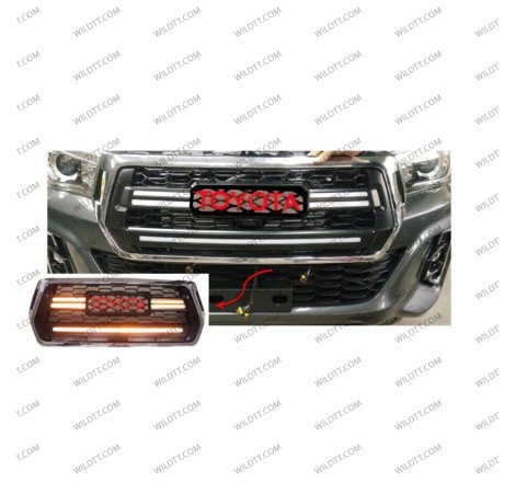 Grille de Radiateur Toyota Hilux Invincible 2018-2020 - WildTT