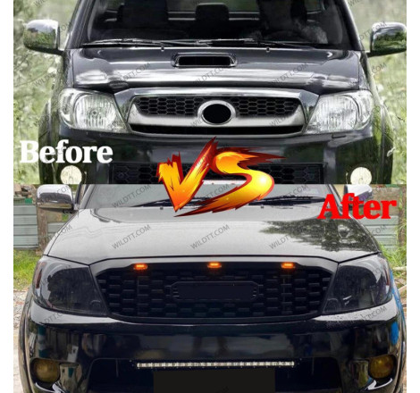 Kühlergrill "Amber" Toyota Hilux 2005-2011 - WildTT