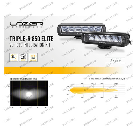 Barra LED Lazer Triple-R P/ Grelha Radiador Ford Ranger Wildtrak 2023+ - WildTT