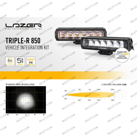 Barra LED Lazer Triple-R P/ Griglia Radiatore Ford Ranger Wildtrak 2023+ - WildTT