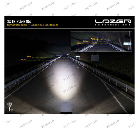 Barra LED Lazer Triple-R P/ Griglia Radiatore Ford Ranger Wildtrak 2023+ - WildTT