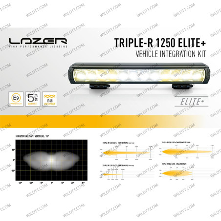 Lazer Triple-R LED LightBar für unteren Kühlergrill Ford Ranger Wildtrak 2023+ - WildTT