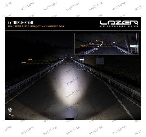 Barra LED Lazer Triple-R P/ Rejilla del Radiador Ford Ranger 2019-2022 - WildTT