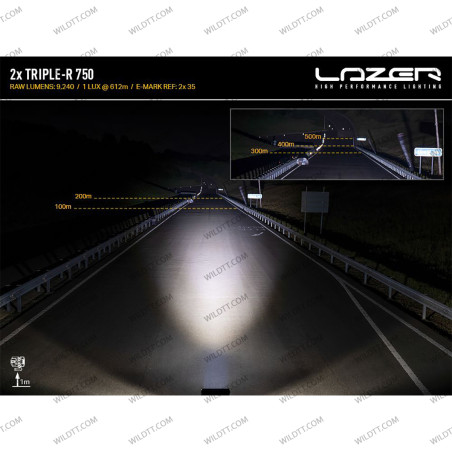 Barre LED Lazer Triple-R P/ Calandre Ford Ranger 2019-2022 - WildTT