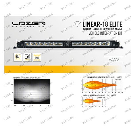 Lazer Linear LED LightBar for Lower Grille Ford Ranger 2016-2018 - WildTT