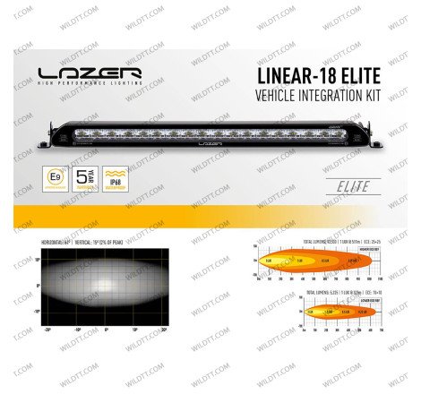 Lazer Linear LED LightBar for Lower Grille Ford Ranger 2016-2018 - WildTT