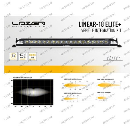 Lazer Linear LED LightBar for Lower Grille Ford Ranger 2016-2018 - WildTT