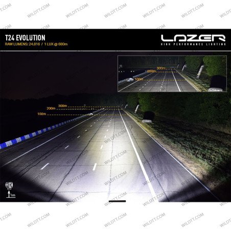 Barre LED Lazer Linear P/ Toit avec Barres de Toit Ford Ranger 2012-2022 - WildTT