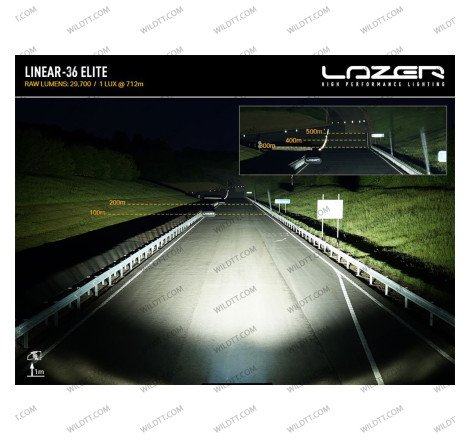 Barre LED Lazer Linear P/ Toit avec Barres de Toit Ford Ranger 2012-2022 - WildTT