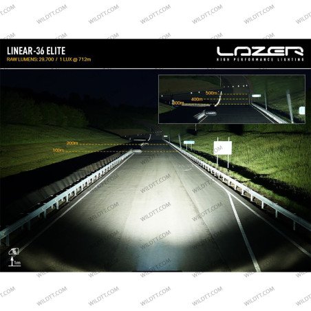 Barre LED Lazer Linear P/ Toit avec Barres de Toit Ford Ranger 2012-2022 - WildTT