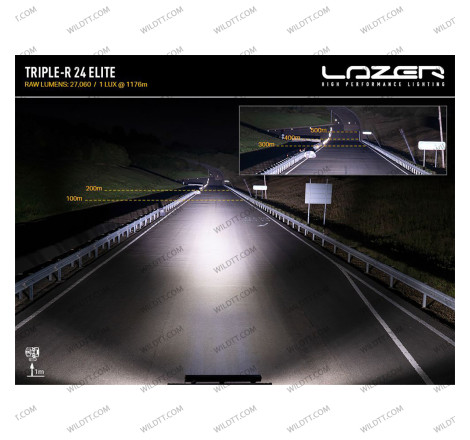 Lazer Linear LED LightBar for Roof W/O Roof Racks Ford Ranger/Raptor 2012+ - WildTT