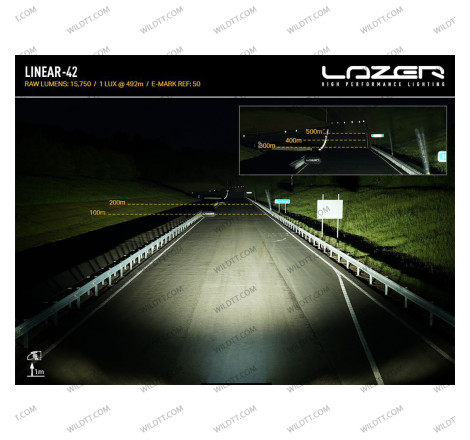 Barra LED Lazer Linear P/ Techo S/ Barras de Techo Isuzu D-Max 2020+ - WildTT