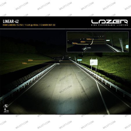 Barra LED Lazer Linear P/ Tetto S/ Portapacchi Isuzu D-Max 2020+ - WildTT