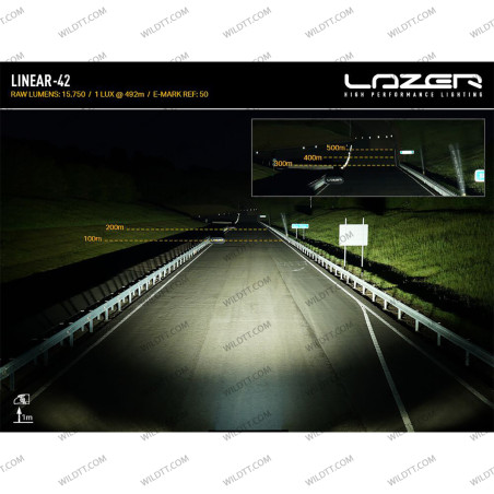 Barre LED Lazer Linear P/ Toit sans Barres de Toit Isuzu D-Max 2020+ - WildTT