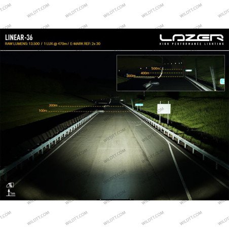 Barra LED Lazer Linear P/ Tetto C/ Portapacchi Mercedes-Benz X Class - WildTT