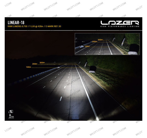 Barra LED Lazer Linear P/ Grelha Inferior Mitsubishi L200 2015-2021 - WildTT