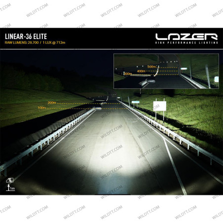 Barra LED Lazer Linear P/ Tejadilho C/ Barras de Tejadilho Nissan Navara NP300 2016-2021 - WildTT