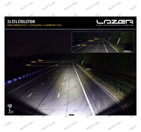 Barra LED Lazer ST4 Evolution P/ Griglia Radiatore Toyota Hilux Invincible 2018-2020 - WildTT