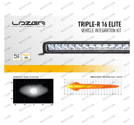 Barra LED Lazer Triple-R P/ Grelha Inferior Toyota Hilux 2016-2020 - WildTT