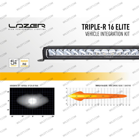 Barra LED Lazer Triple-R P/ Grelha Inferior Toyota Hilux 2016-2020 - WildTT