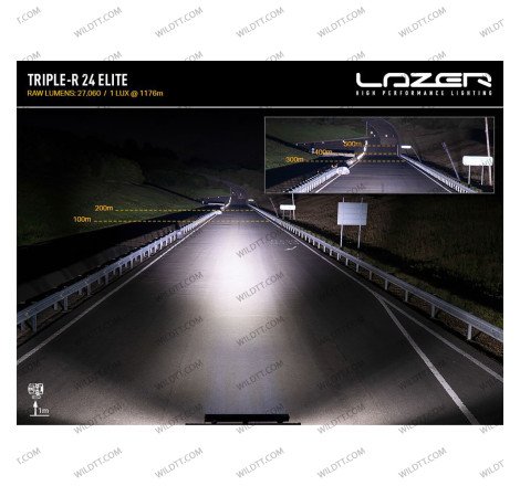 Barre LED Lazer Linear P/ Toit sans Barres de Toit Toyota Hilux 2016-2026 - WildTT