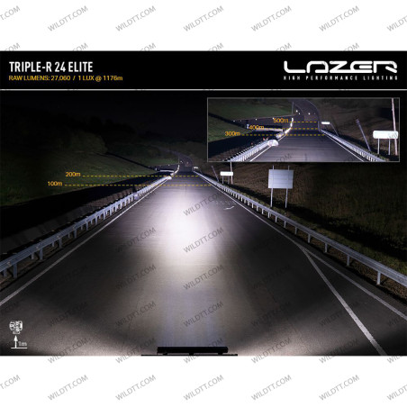 Barra LED Lazer Linear P/ Tejadilho S/ Barras de Tejadilho Toyota Hilux 2016-2026 - WildTT
