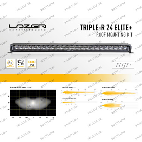 Barra LED Lazer Linear P/ Tetto S/ Portapacchi Toyota Hilux 2016-2026 - WildTT