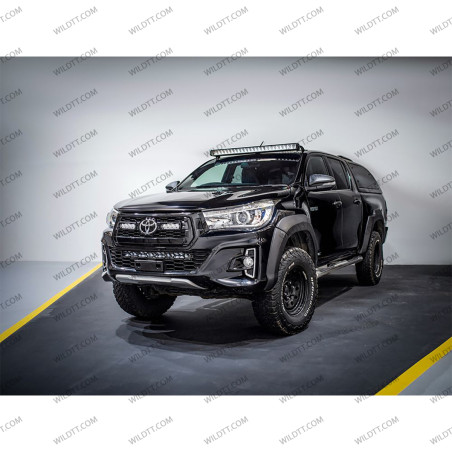 Barra LED Lazer Linear P/ Tejadilho S/ Barras de Tejadilho Toyota Hilux 2016-2026 - WildTT