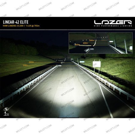 Barra LED Lazer Linear P/ Techo S/ Barras de Techo Toyota Hilux 2016-2026 - WildTT
