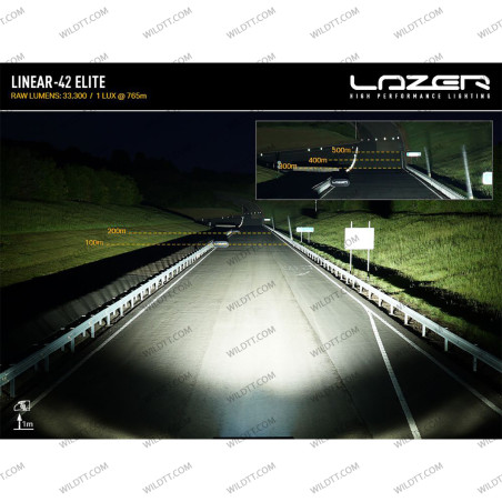 Barra LED Lazer Linear P/ Tejadilho S/ Barras de Tejadilho Toyota Hilux 2016-2026 - WildTT