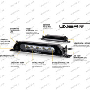 Barra LED Lazer Linear P/ Tetto S/ Portapacchi Toyota Hilux 2016-2026 - WildTT