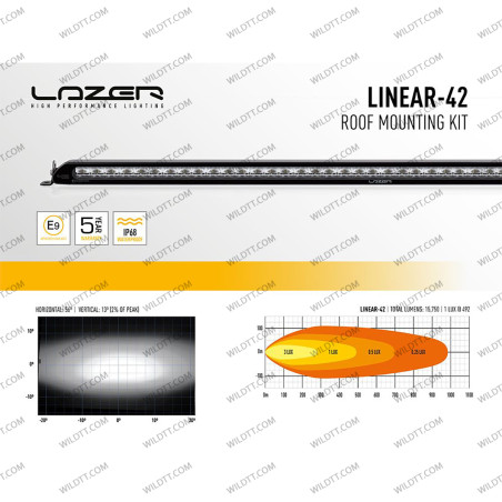 Lazer Linear LED LightBar für Dach ohne Dachgepäckträger Toyota Hilux 2016-2026 - WildTT