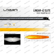 Barra LED Lazer Linear P/ Tejadilho S/ Barras de Tejadilho Toyota Hilux 2016+ - WildTT