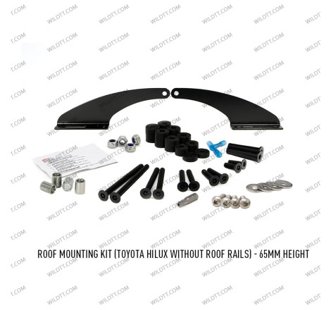 Barra LED Lazer Linear P/ Tejadilho S/ Barras de Tejadilho Toyota Hilux 2016-2026 - WildTT