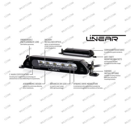 Barre LED Lazer Linear - WildTT