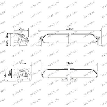 Barre LED Lazer Linear - WildTT