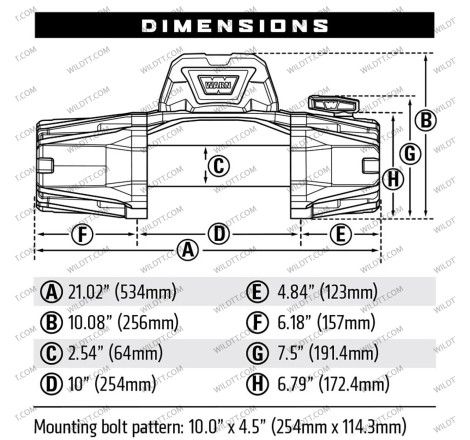 Cabrestante Warn VR EVO 10 12V - WildTT