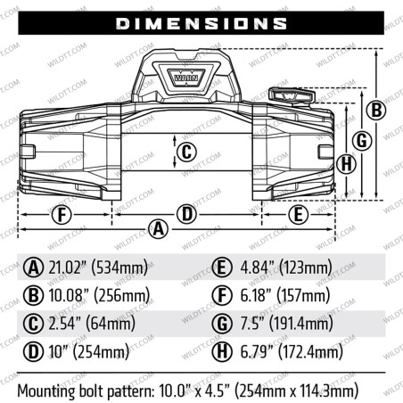 Cabrestante Warn VR EVO 10 12V - WildTT