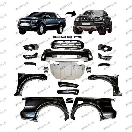 Body Kit Raptor Style Ford Ranger DC 2016-2019 - WildTT