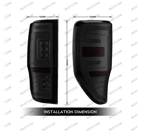 Luci Posteriori a LED Ford Ranger/Raptor 2012-2022 - WildTT