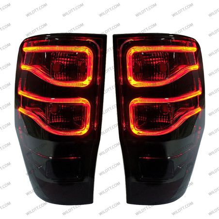 Luci Posteriori a LED Fumé Eagle Style Ford Ranger/Raptor 2012-2022 - WildTT